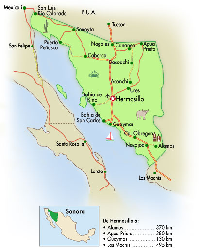Mapa De Sonora