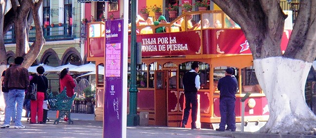 Recorrido en Turibus, Puebla