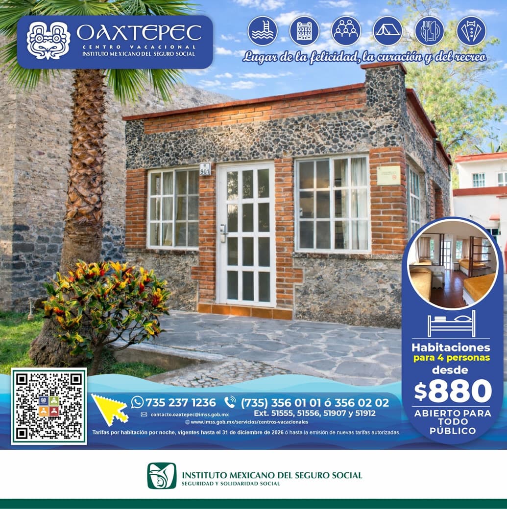 Promo Centro Vacacional IMSS, Oaxtepec
